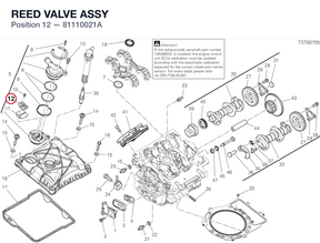 REED VALVE ASSY 81110021A diagram position