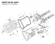 REED VALVE ASSY 81140021A diagram position