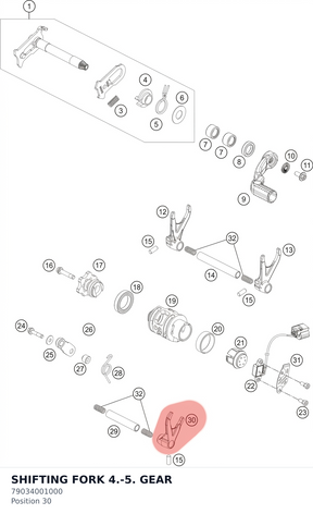 Diagram preview: SHIFTING FORK 4.-5. GEAR (79034001000)