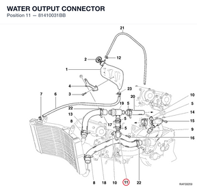 WATER OUTPUT CONNECTOR