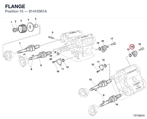 FLANGE 81410361A diagram position