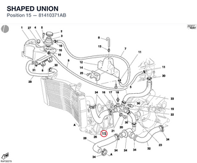 SHAPED UNION 81410371AB diagram position