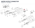WATER OUTPUT CONNECTOR 81410381A diagram position