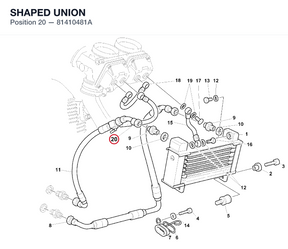 SHAPED UNION 81410481A diagram position