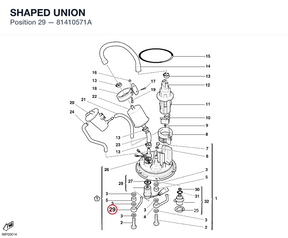 SHAPED UNION 81410571A diagram position