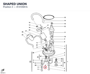 SHAPED UNION 81410581A diagram position