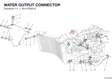 WATER OUTPUT CONNECTOR 81410591A diagram position