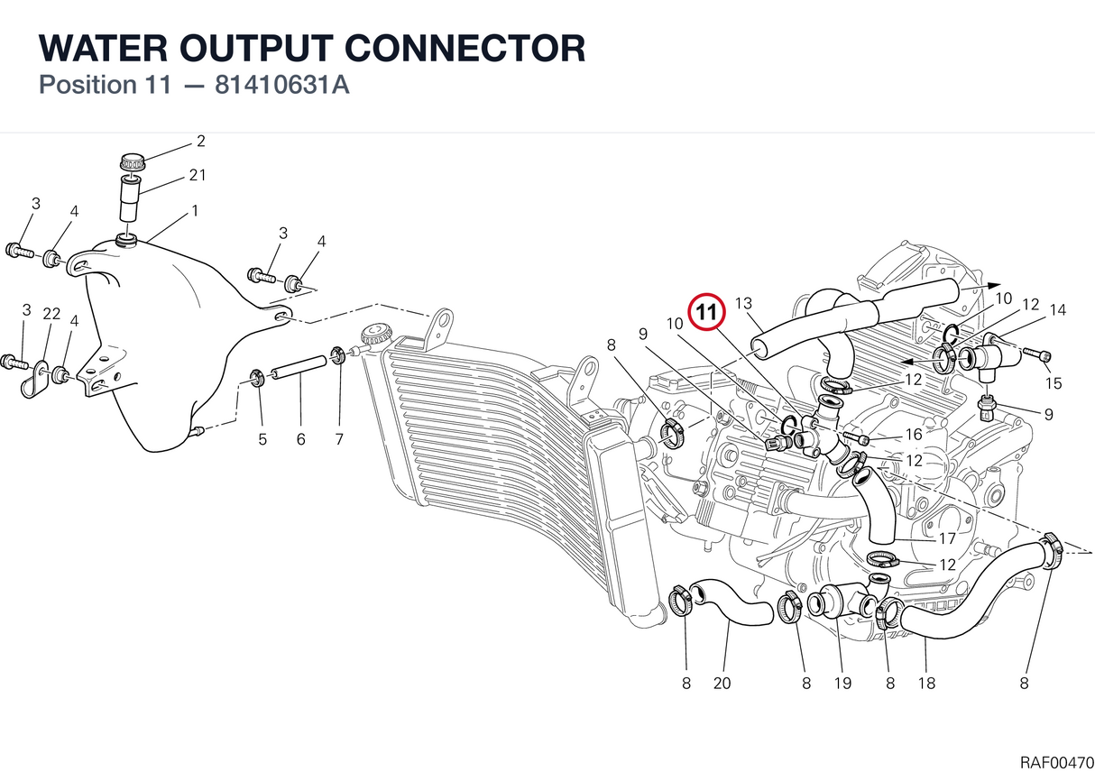 WATER OUTPUT CONNECTOR