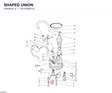 SHAPED UNION 81410651A diagram position