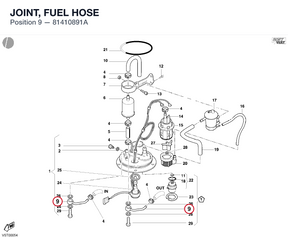 JOINT, FUEL HOSE 81410891A diagram position