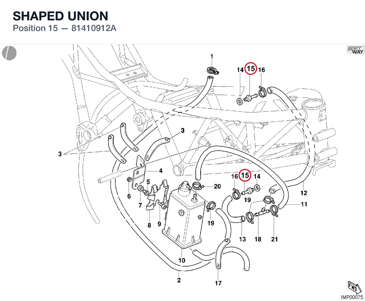 SHAPED UNION 81410912A diagram position