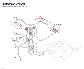 SHAPED UNION 81410991A diagram position