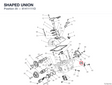 SHAPED UNION 81411111D diagram position