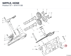 NIPPLE, HOSE 81411113B diagram position