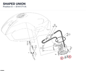 SHAPED UNION 81411711A diagram position