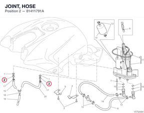 JOINT, HOSE 81411791A diagram position