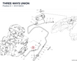 THREE-WAYS UNION 81411831A diagram position