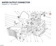 WATER OUTPUT CONNECTOR 81412601A diagram position