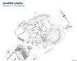 SHAPED UNION 81415081AA diagram position
