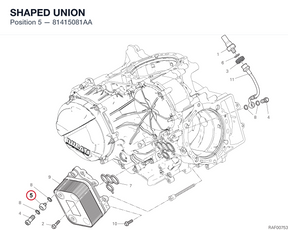 SHAPED UNION 81415081AA diagram position