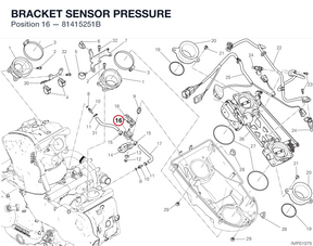 BRACKET SENSOR PRESSURE 81415251B diagram position