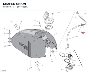 SHAPED UNION 81416361A diagram position
