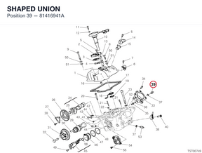 SHAPED UNION 81416941A diagram position