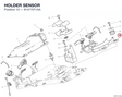 HOLDER SENSOR 81417071AA diagram position