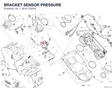 BRACKET SENSOR PRESSURE 81417291A diagram position