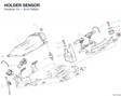 HOLDER SENSOR 81417692A diagram position