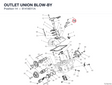 OUTLET UNION BLOW-BY 81418011A diagram position