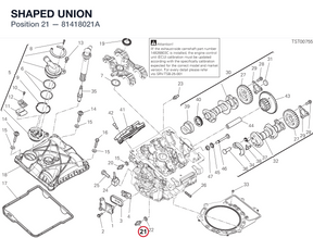 SHAPED UNION 81418021A diagram position