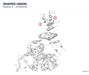 SHAPED UNION 81418191A diagram position
