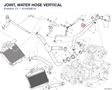 JOINT, WATER HOSE VERTICAL 81420061A diagram position