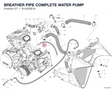 BREATHER PIPE COMPLETE WATER PUMP 81420081A diagram position