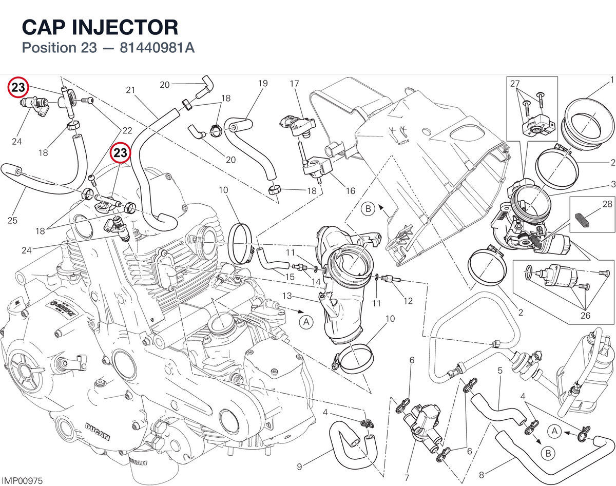 CAP INJECTOR 81440981A diagram position