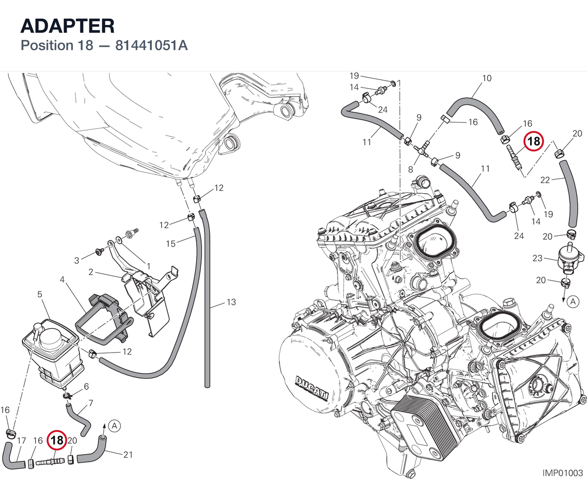 ADAPTER 81441051A diagram position