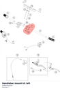 Diagram preview: Handlebar mount kit left (93801844244)