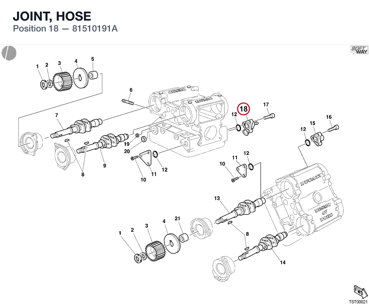JOINT, HOSE 81510191A diagram position