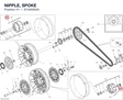 NIPPLE, SPOKE 81540063A diagram position