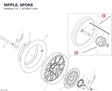 NIPPLE, SPOKE 81540111AA diagram position