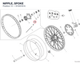 NIPPLE, SPOKE 81540161A diagram position