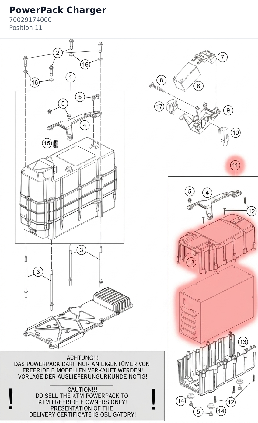 Diagram preview: PowerPack Charger (70029174000)