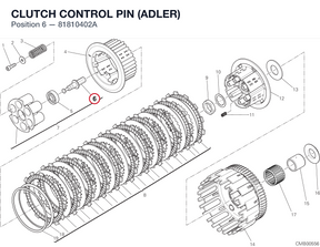 CLUTCH CONTROL PIN (ADLER) 81810402A diagram position