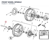 FRONT WHEEL SPINDLE