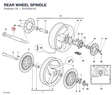 REAR WHEEL SPINDLE