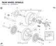 REAR WHEEL SPINDLE