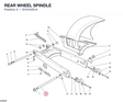 REAR WHEEL SPINDLE