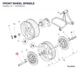 FRONT WHEEL SPINDLE