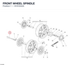 FRONT WHEEL SPINDLE